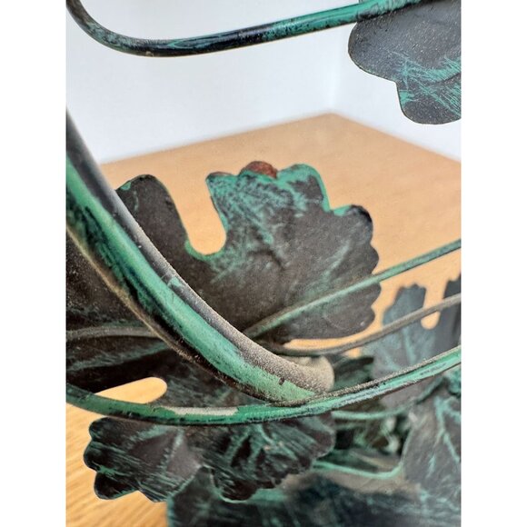 Metal Grapevine Candle Holder With Dual Taper Holders 13" Tall - Picture 8 of 9